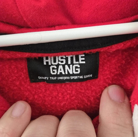 Hustle Gang Mens Size 4XL Bear Jordyn Hoodie Red T.I. TI Basketball #32 - Picture 3 of 8